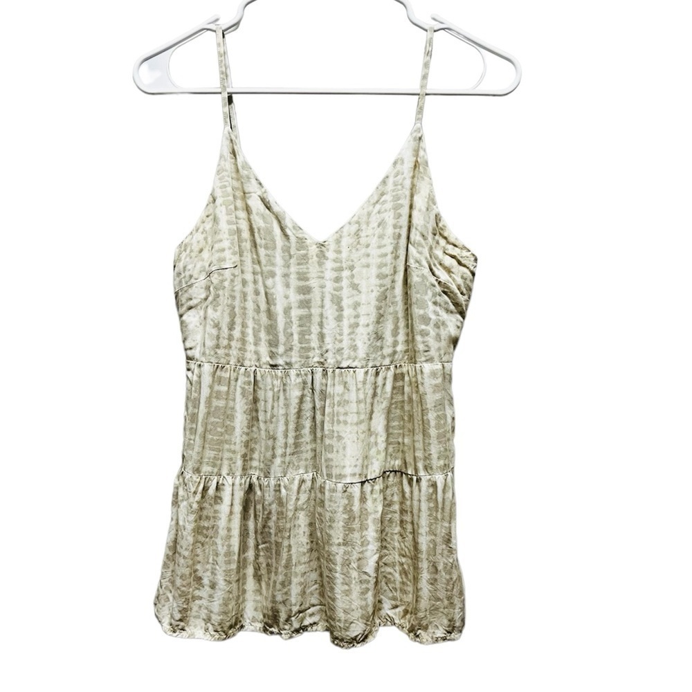 2/$15 Old Navy - Cream Taupe Snakeskin Tank Top Blouse – Size S